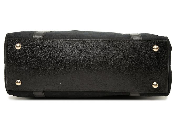 Borsa Tote Gucci GG Canvas Abbey D Ring Nera - vista 3