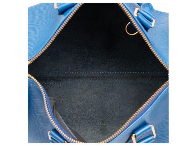 Bolsa Boston Louis Vuitton Epi Speedy 25 Azul - vista 4