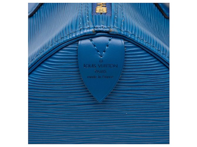 Bolsa Boston Louis Vuitton Epi Speedy 25 Azul - vista 5