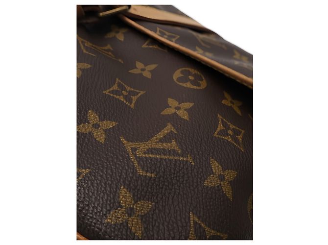 Borsa a tracolla Louis Vuitton Monogram Saumur 35 Marrone - vista 10