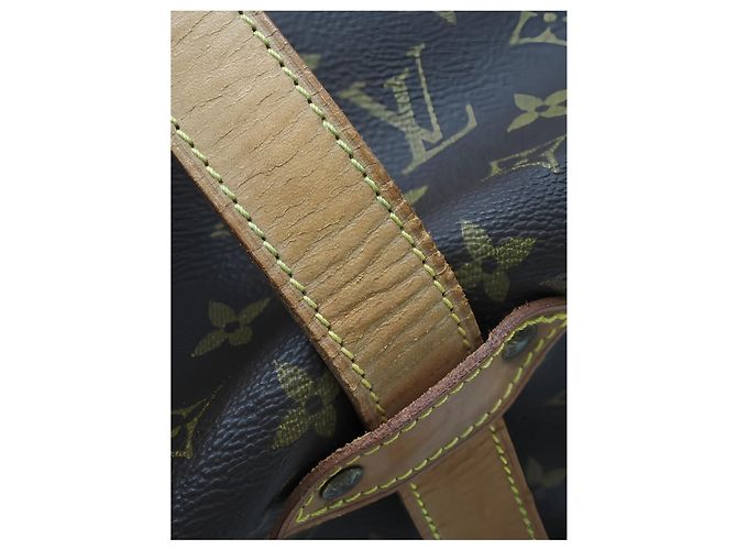 Borsa a tracolla Louis Vuitton Monogram Saumur 35 Marrone - vista 5
