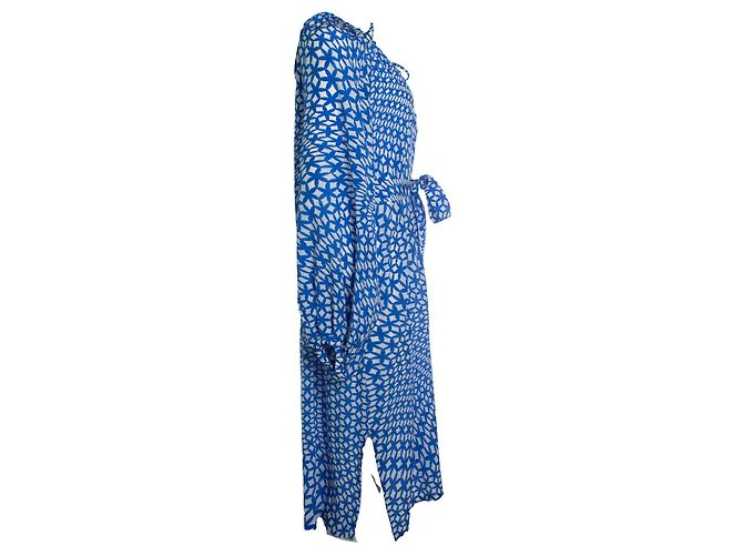 Autre Marque Phaeonia, blau-weißes Grafik-Kleid - Ansicht 3