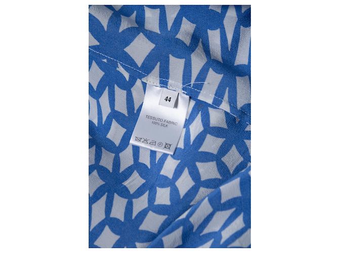 Autre Marque Phaeonia, blau-weißes Grafik-Kleid - Ansicht 5