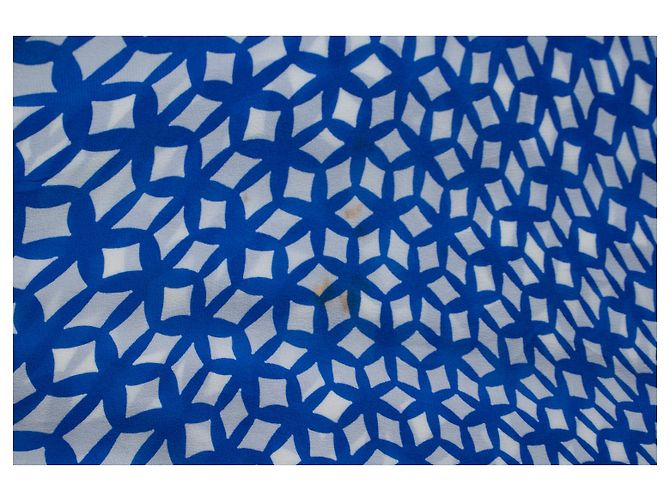 Autre Marque Phaeonia, blau-weißes Grafik-Kleid - Ansicht 7