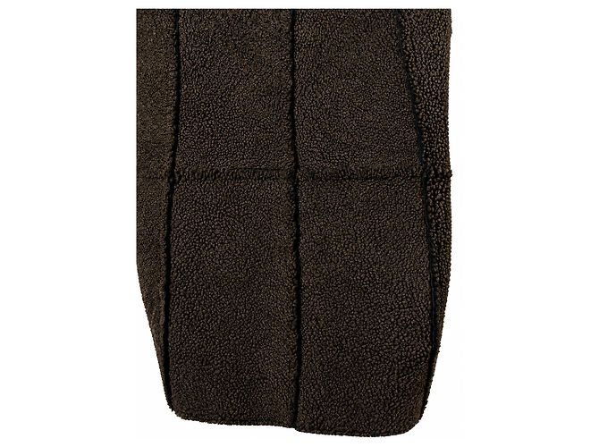 Ann Demeulemeester, casaco maxi de pele de carneiro castanho Marrom - vista 9