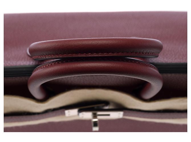 Hermès HERMES Birkin 25 Tasche aus rotem Leder - 104007 - Ansicht 10
