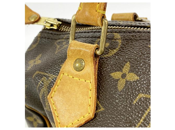 Borsa Louis Vuitton Monogram Speedy 25 Marrone - vista 11
