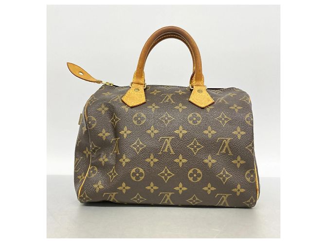 Borsa Louis Vuitton Monogram Speedy 25 Marrone - vista 13