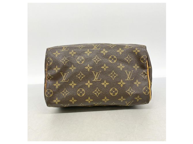Borsa Louis Vuitton Monogram Speedy 25 Marrone - vista 3