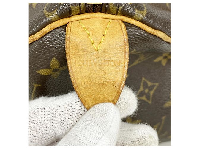 Borsa Louis Vuitton Monogram Speedy 25 Marrone - vista 5