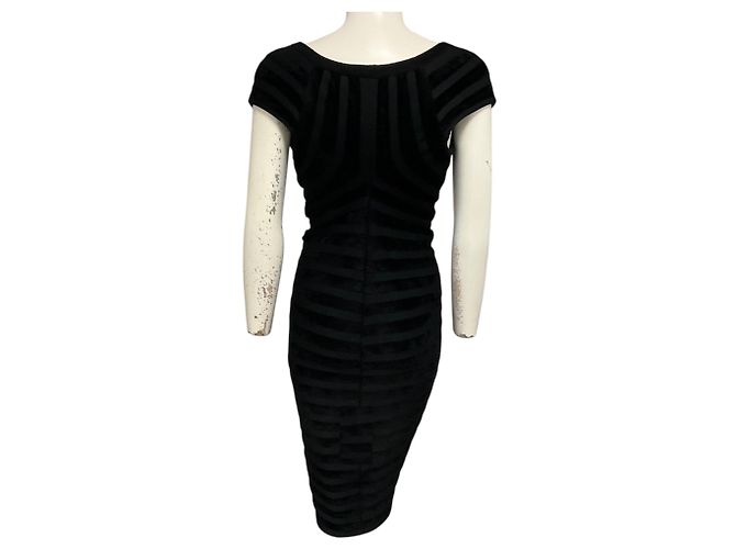 Alaïa Abito in velluto con spalle scoperte Alaia Black Noir - vista 3