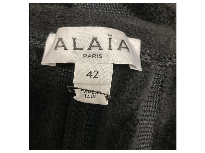 Alaïa Abito in velluto con spalle scoperte Alaia Black Noir - vista 4