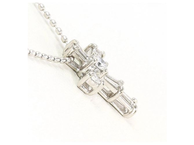 Autre Marque Collana in platino con pendente in diamante - vista 2