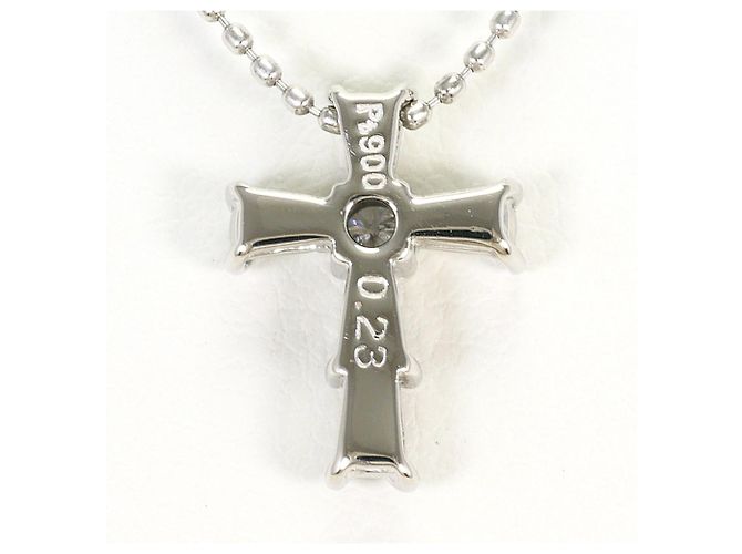 Autre Marque Collana in platino con pendente in diamante - vista 3