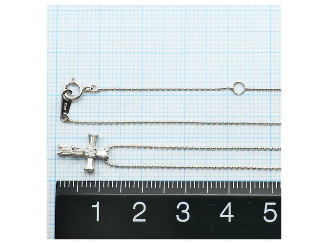 Autre Marque Collana in platino con pendente in diamante - vista 4