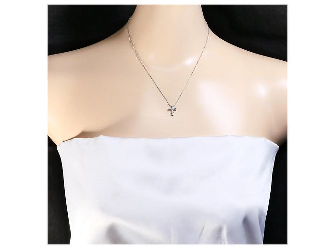 Autre Marque Collana in platino con pendente in diamante - vista 5
