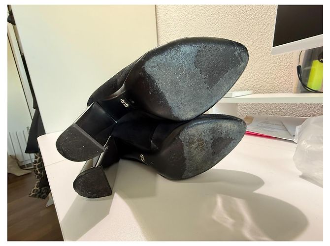 Christian Dior Overknee-Stiefel Schwarz Wildleder Gr. 37 - Ansicht 11