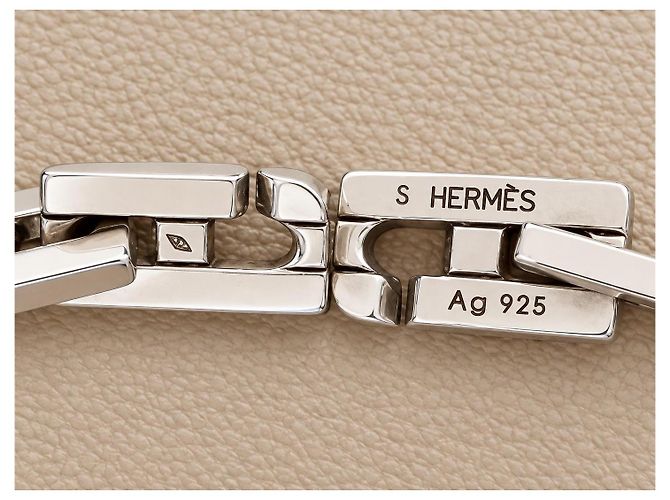 Hermès Hermes Collana a maglie H Hercule -Héraclès in argento - vista 3