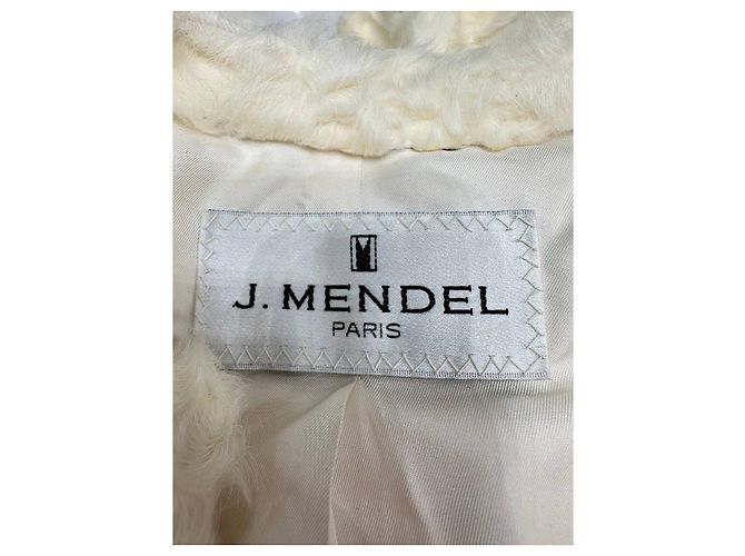 Abrigo J. Mendel Paris Marfil con Capucha Desmontable Talla S De Segunda Mano - vista 8
