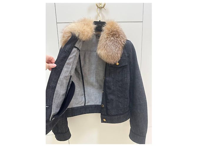 Louis Vuitton Denim Jacket  Gold Buttons Women’s Size 36 Pre-owned - view 3
