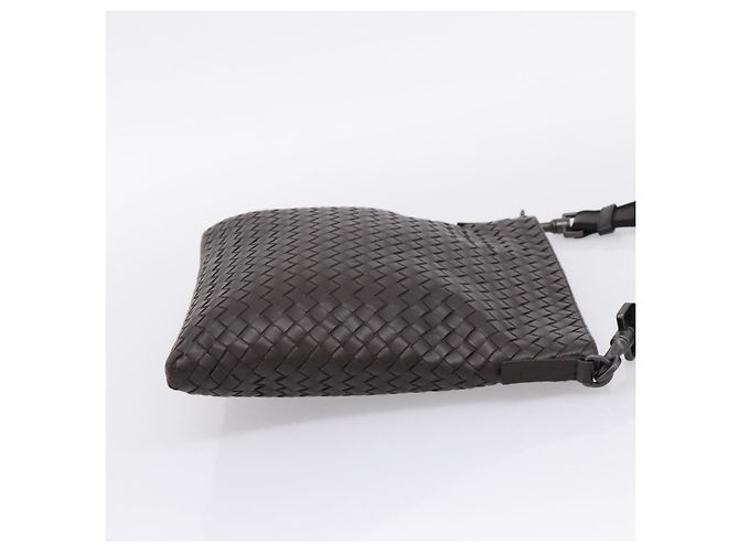 Bottega Veneta Borsa a Tracolla Piatta Intrecciato Nappa Medium - vista 4