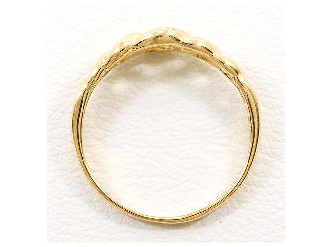 Autre Marque Ehering aus 18K Gelbgold mit Diamanten - Ansicht 2