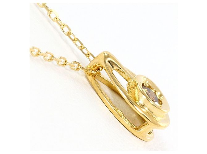 Autre Marque Collar de oro amarillo 18K con diamante marrón - vista 2