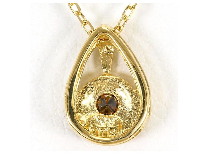 Autre Marque Collar de oro amarillo 18K con diamante marrón - vista 3
