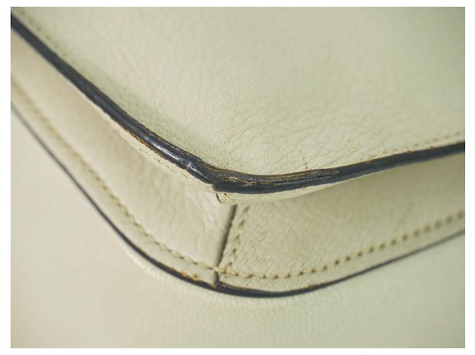 Miu Miu Madras Convertible Lock Leather Medium Beige - Ansicht 7