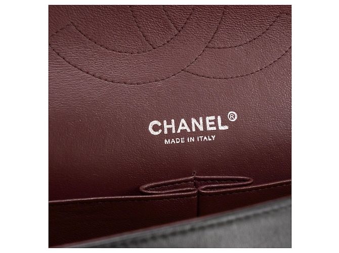 CHANEL - Borsa a tracolla Classique/Timeless Jumbo Chanel in pelle liscia nera Nero - vista 6