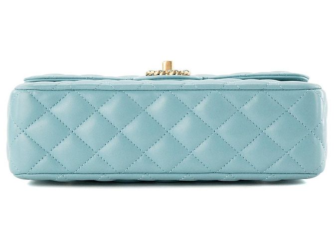 CHANEL - Borsa a tracolla Classique/Timeless Top Handle Chanel in pelle liscia blu - vista 4