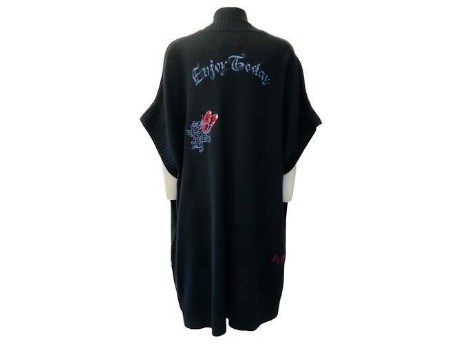 Zadig & Voltaire Indiany offener Cardigan aus Kaschmir in Schwarz - Ansicht 3