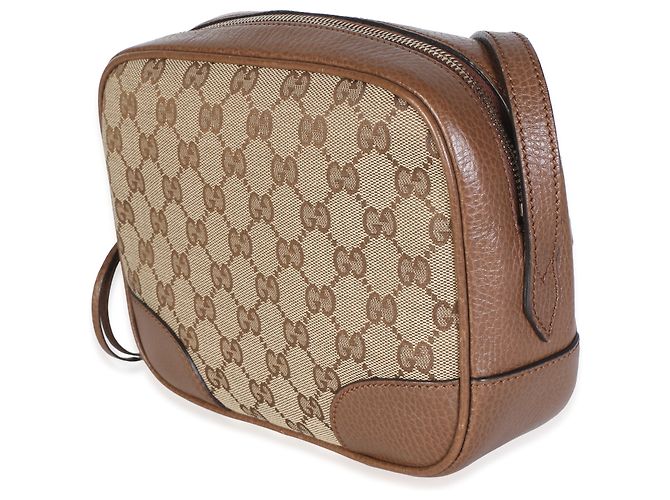 Dionysus Borsa Mini Bree Messenger Gucci in canvas GG e pelle di vitello Dollar Beige Tobacco - vista 3