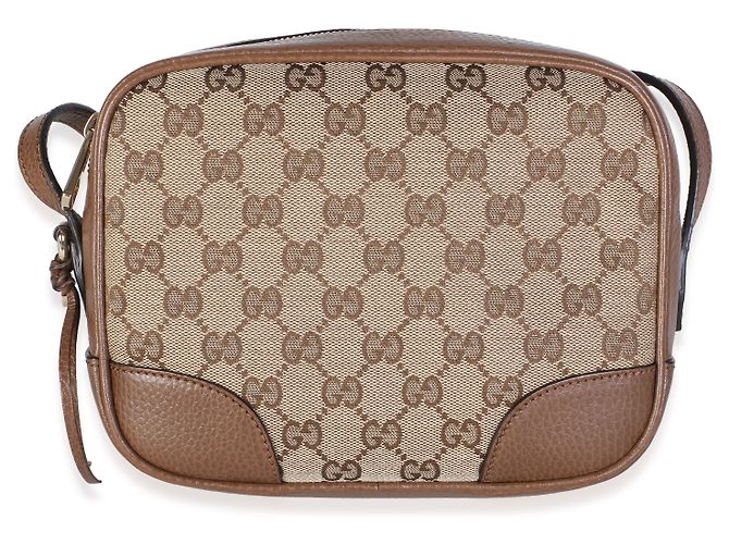Dionysus Borsa Mini Bree Messenger Gucci in canvas GG e pelle di vitello Dollar Beige Tobacco - vista 6