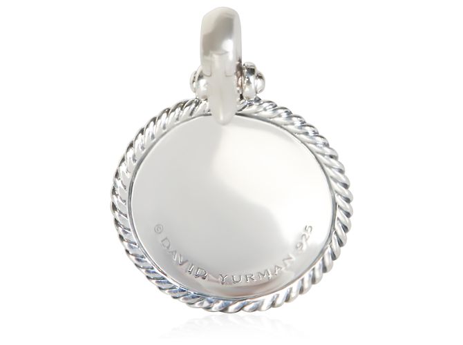David Yurman Om-Amulett-Anhänger aus Sterlingsilber und Diamanten - Ansicht 2