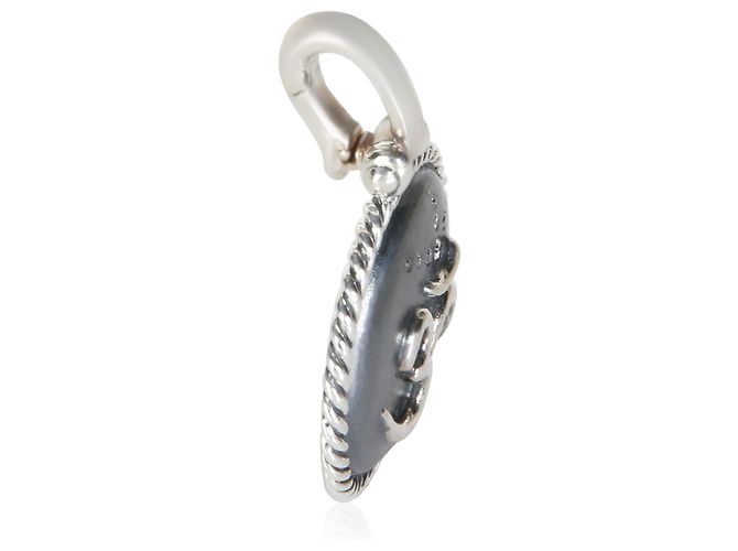 David Yurman Om-Amulett-Anhänger aus Sterlingsilber und Diamanten - Ansicht 4