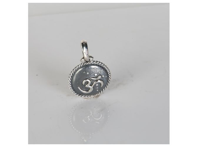 David Yurman Om-Amulett-Anhänger aus Sterlingsilber und Diamanten - Ansicht 5