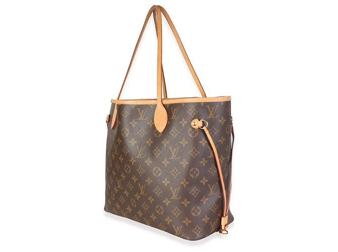 Louis Vuitton Monogram Canvas Neverfull MM Marron - vue 3