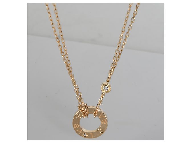 Collana Cartier Love in oro giallo e diamanti - vista 5
