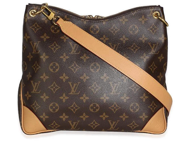 Louis Vuitton Natural Monogram Canvas Odeon MM Marrone - vista 2