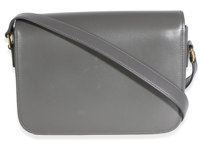 Céline Borsa Celine Teen Triomphe in pelle di vitello martellata e liscia Marrone - vista 2