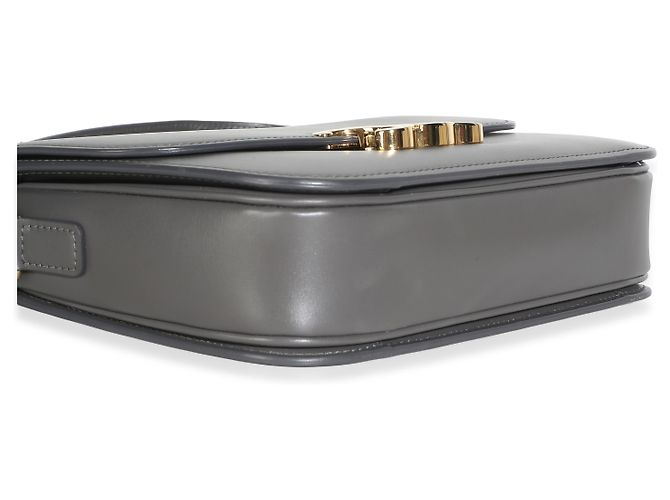 Céline Borsa Celine Teen Triomphe in pelle di vitello martellata e liscia Marrone - vista 7