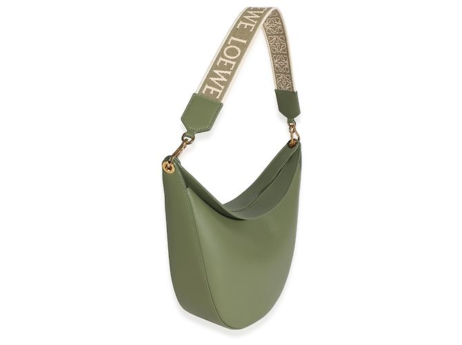 Bolso Luna Medium de piel de ternera satinada Avocado Loewe Verde - vista 4