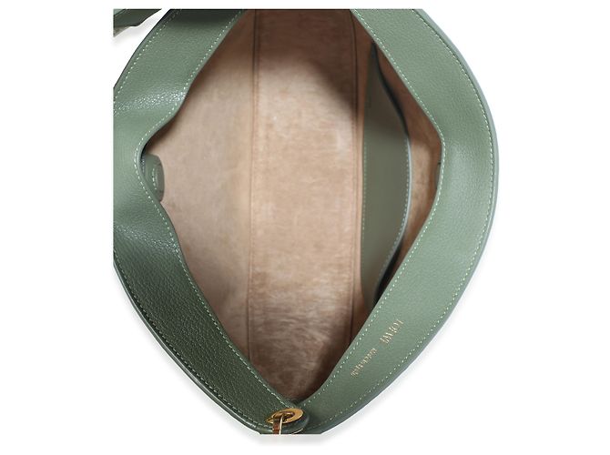 Bolso Luna Medium de piel de ternera satinada Avocado Loewe Verde - vista 5