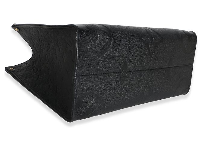 Louis Vuitton Black Giant Monogram Empreinte Onthego MM Nero - vista 5
