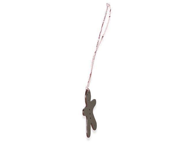 Hermès Petit H Etain Togo Gingerbread Man Charm - Ansicht 4
