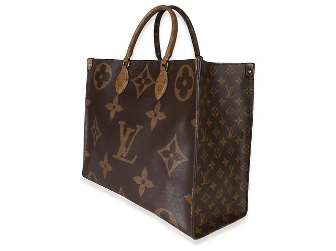 Louis Vuitton Monogram Reverse Canvas Onthego GM Braun - Ansicht 3