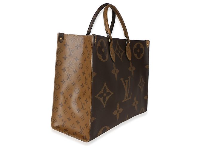 Louis Vuitton Monogram Reverse Canvas Onthego GM Braun - Ansicht 4