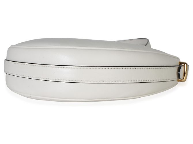Prada White Soft Calfskin Small Arque Shoulder Bag - view 6