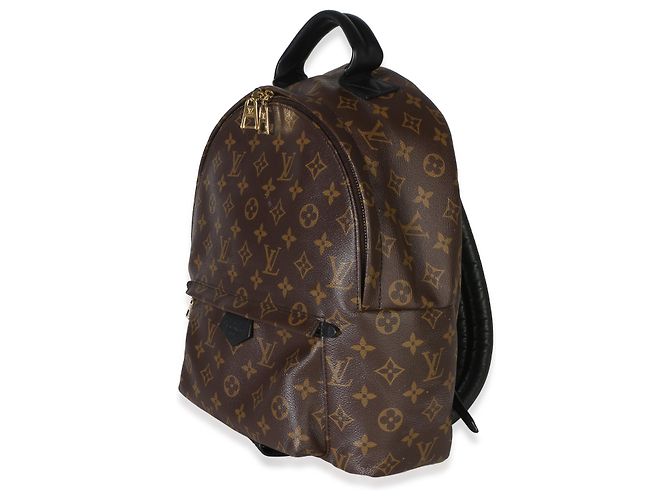 Mochila Palm Springs MM de lona Monogram Louis Vuitton Castaño - vista 3